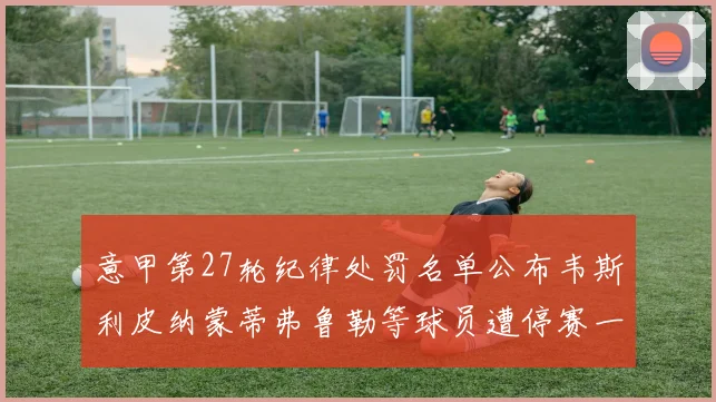 意甲第27轮纪律处罚名单公布韦斯利皮纳蒙蒂弗鲁勒等球员遭停赛一轮